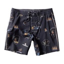 vissla calções de banho soren wavy west 17.5''