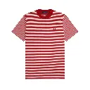 fred perry t-shirt pesada com riscas finas