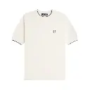 fred perry t-shirt em malha com frente texturada