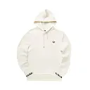 fred perry camisola com carapuço com borda com ponto descontínuo