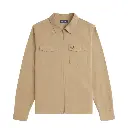 fred perry camisa/casaco em sarja com fecho de correr integral