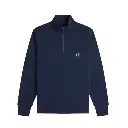 fred perry camisola meio fecho de correr bordado