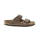 birkenstock chinelo arizona couro natural oleado