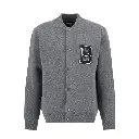 barbour international casaco bomber malha letterman