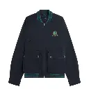 fred perry casaco bomber com emblema de ténis