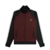 casaco treino fred perry manga contrastante
