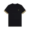 t-shirt fred perry punhos duplos