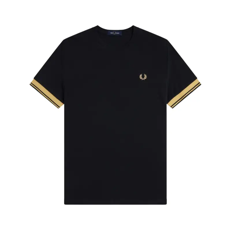 t-shirt fred perry punhos duplos