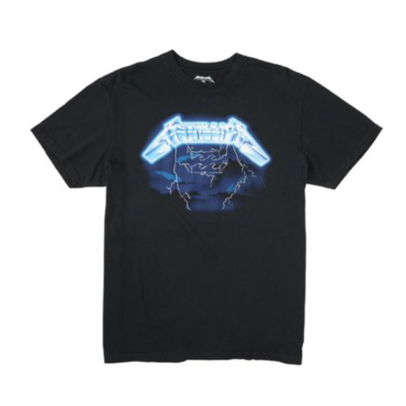 billabong x metallica tshirt ride the lightning metallica