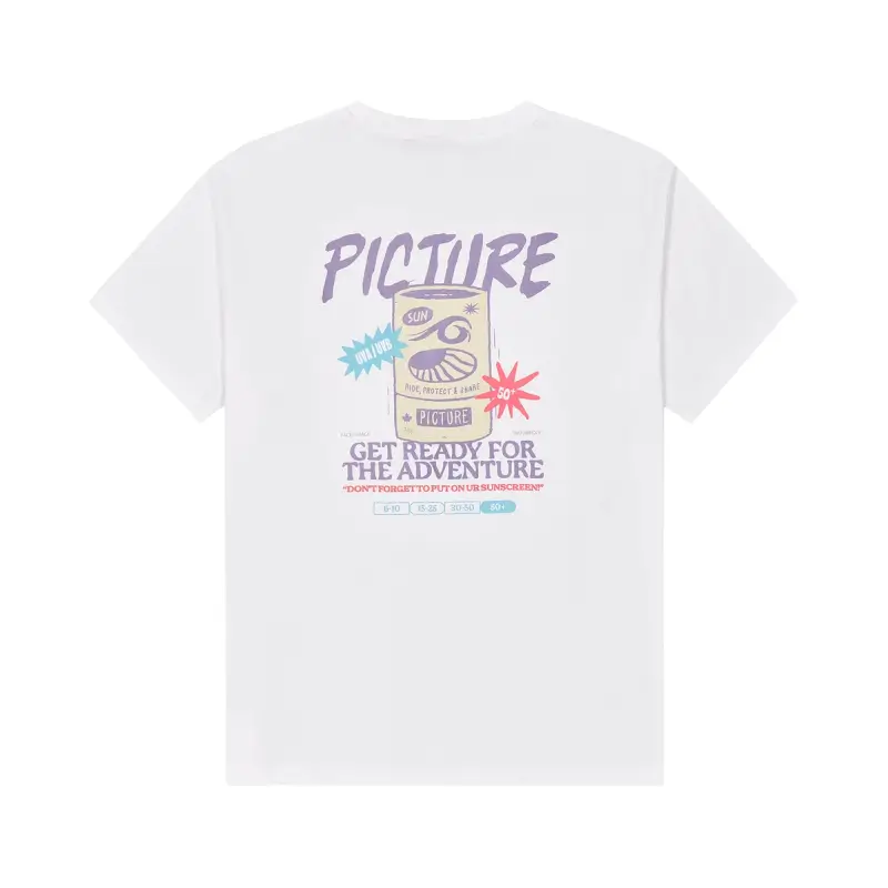 t-shirt Picture Chilanko algodão orgânico casual