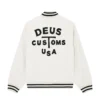 Casaco Deus Ex Machina Liberty Jacket em branco, vista traseira