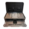 Caixa de ferramentas Deus Ex Machina Toolbox em preto, vista frontal