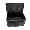 Caixa de ferramentas Deus Ex Machina Toolbox em preto, vista frontal