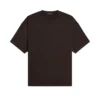 T-shirt Fred Perry Oversized M3481 em castanho escuro, vista frontal