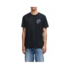 T-shirt Deus Ex Machina Venice Skull Tee em preto, vista frontal no modelo
