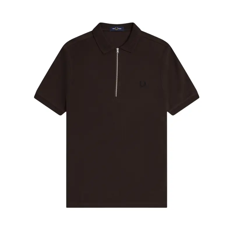 fred perry polo em piqué de crepe