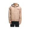 Casaco com capuz Deus Ex Machina Harajuku Hooded Jacket em bege, vista frontal no modelo