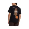 T-shirt Deus Ex Machina Frontage em preto, vista traseira no modelo
