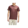T-shirt Deus Ex Machina Unchained Tee em castanho, vista frontal no modelo