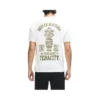 T-shirt Deus Ex Machina Biarritz Ceramic Tee em branco vintage, vista traseira no modelo