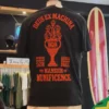 T-shirt Deus Ex Machina Sao Paulo Ceramic Tee em preto, fotografia das costas