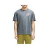 T-shirt Deus Ex Machina Catchin Rays Tee em antracite, vista frontal no modelo