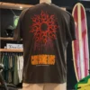 T-shirt Deus Ex Machina Catchin Rays Tee em antracite, fotografia das costas