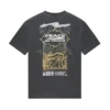 T-shirt Deus Ex Machina Easy Peacey Tee em antracite, vista traseira