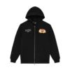 Casaco com capuz Deus Ex Machina Sacred Crest Zip Hoodie em preto, vista frontal