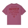 T-shirt Deus Ex Machina Upstairs Os Tee em rosa, vista traseira