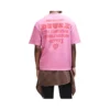 T-shirt Deus Ex Machina Upstairs Os Tee em rosa, vista traseira no modelo
