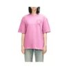 T-shirt Deus Ex Machina Upstairs Os Tee em rosa, vista frontal no modelo