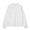 Camisola Carhartt WIP Mack em cinzento claro mesclado, vista das costas