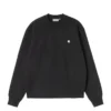 Camisola Carhartt WIP Mack em preto, vista frontal