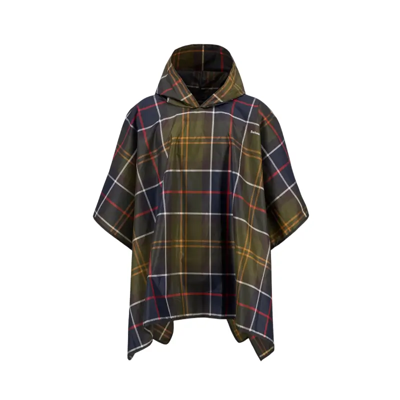 barbour poncho prova-de-agua tartan