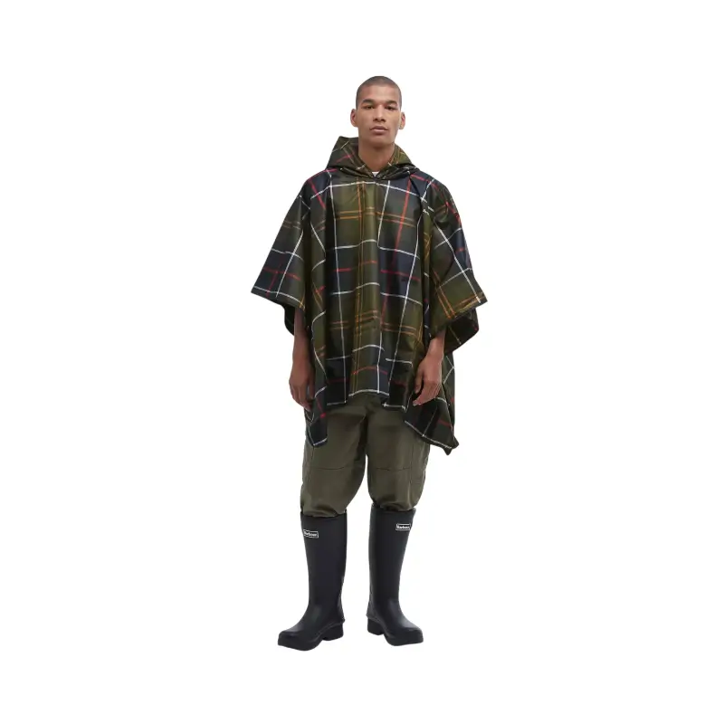 barbour poncho prova-de-agua tartan - Image 4