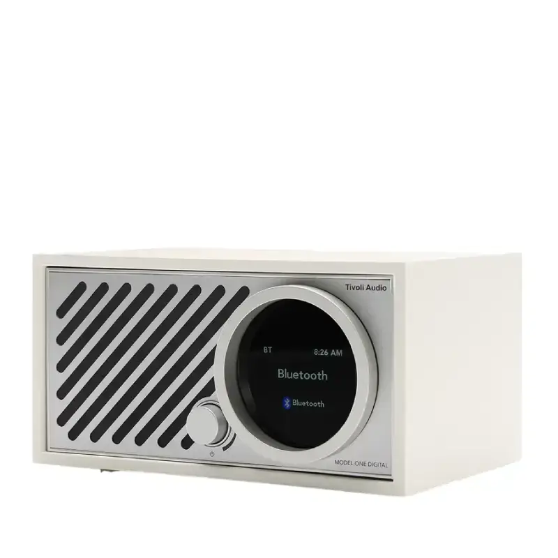 Caixa branca e painel frontal da Tivoli Audio Model One Digital Gen 3