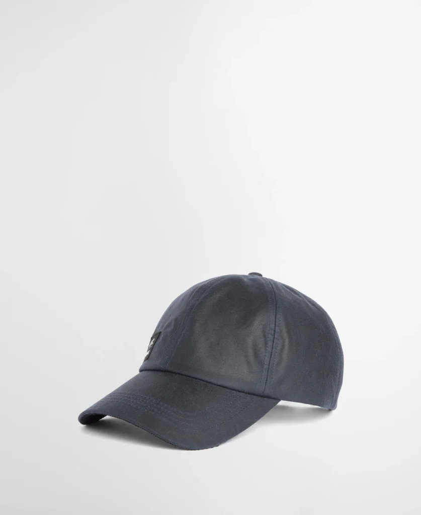 Boné encerado Barbour × A.P.C. em Dark Navy.