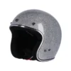 Capacete Roeg Jett Disco Ball, acabamento prateado cintilante, vista lateral oposta.