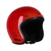 Capacete Roeg Jett Flaming Red Gloss, vermelho brilhante, vista de três quartos.