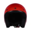 Capacete Roeg Jett Flaming Red Gloss, vermelho brilhante, vista frontal.
