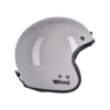 Capacete Roeg Jett Fog White, branco brilhante, vista lateral.