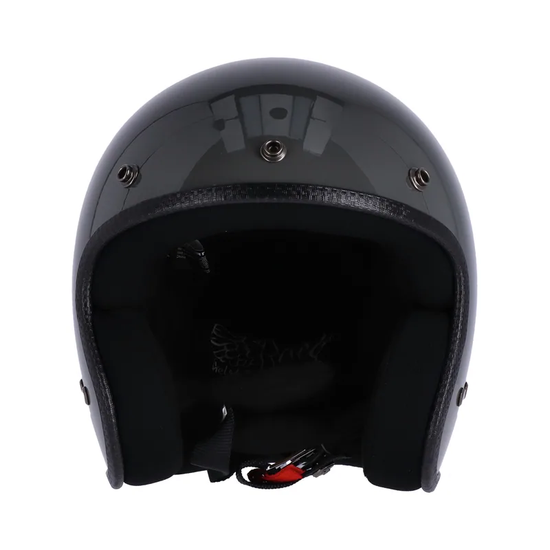 Capacete Roeg Jett Gloss Slate Grey, cinzento ardósia brilhante, vista frontal.