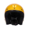 Capacete Roeg Jett Gloss Sunset, amarelo brilhante, vista frontal.