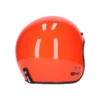 Capacete Roeg Jett Oompa Orange, laranja brilhante, vista traseira de três quartos.
