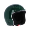 Capacete Roeg Jett Racing Green, verde brilhante, vista de três quartos.