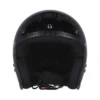 Capacete Roeg Jett Wings, preto com grafismos cinzentos, vista frontal.