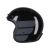 Capacete Roeg Jett Wings, preto com grafismos cinzentos, vista lateral oposta.