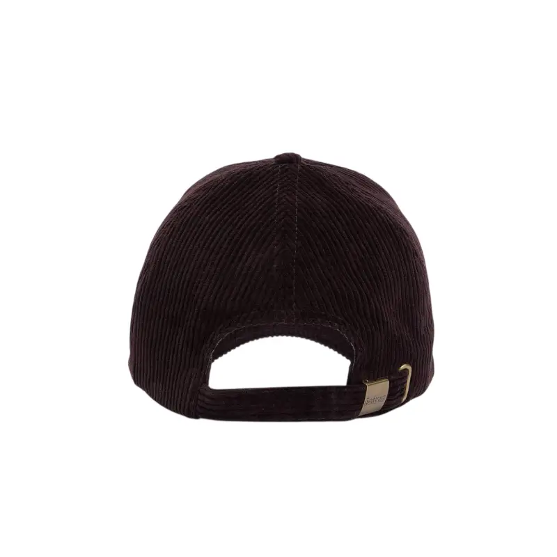 Boné Barbour Preston castanho, modelo Barbour Preston Cord Cap
