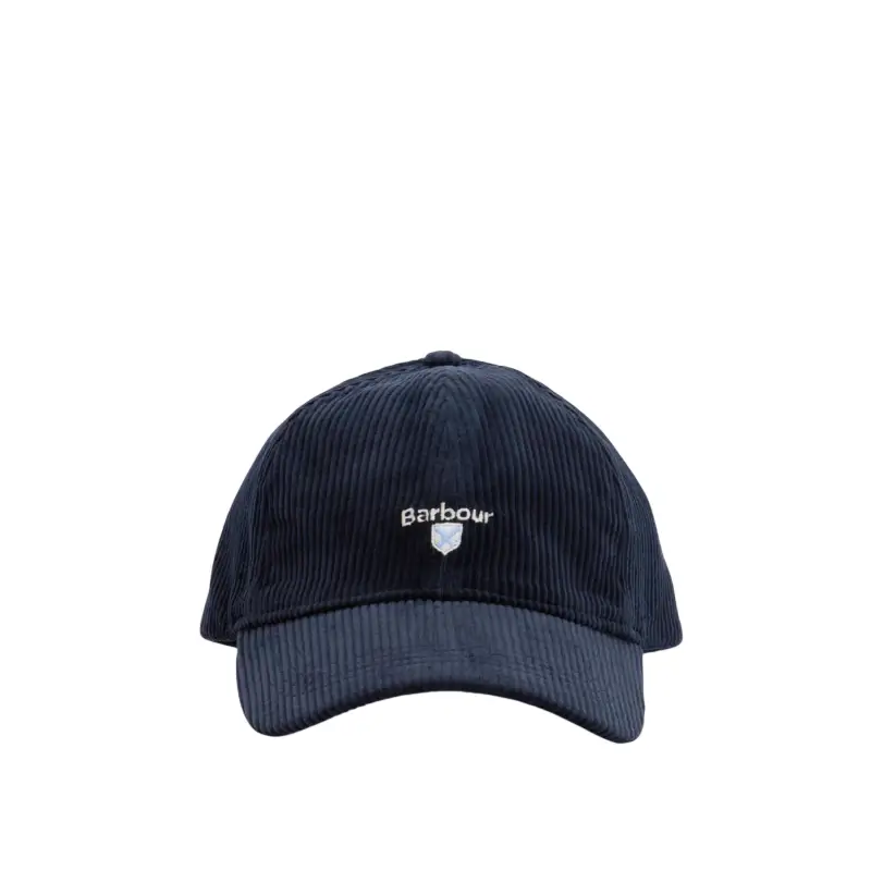 Boné Barbour Preston azul, modelo Barbour Preston Cord Cap